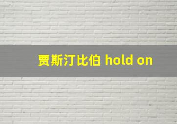 贾斯汀比伯 hold on